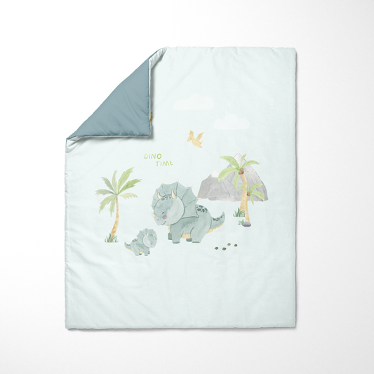 Funda Nórdica Reversible Cuna Dinosaurio