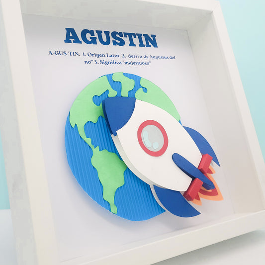 Cuadro 3D Personalizado Espacio zoom