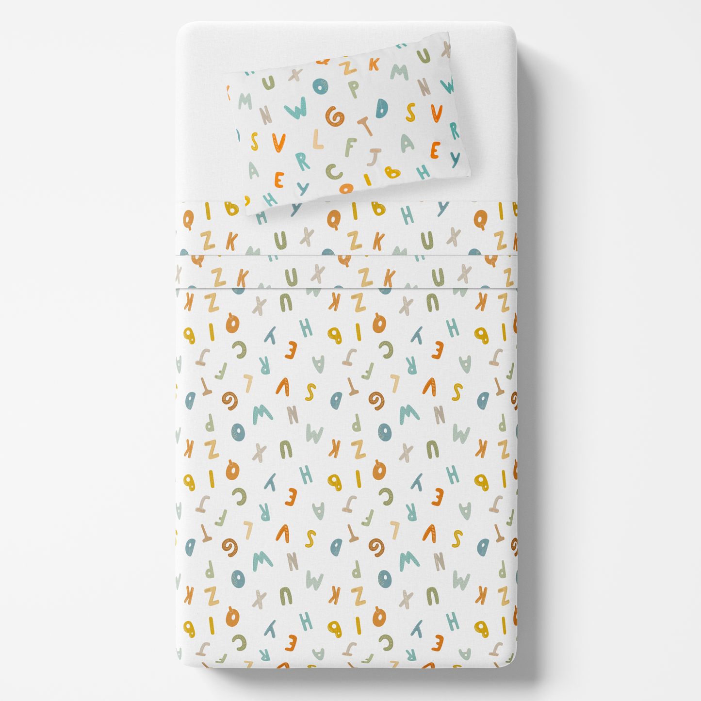 Juego de Sábanas letras Cama