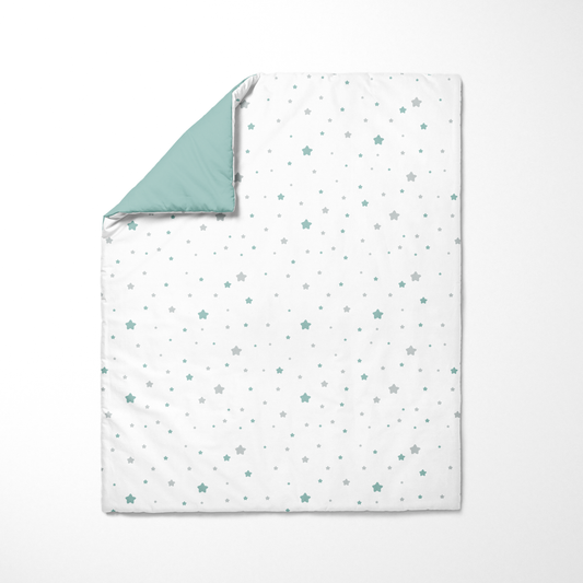 Pink Star Crib Duvet Cover