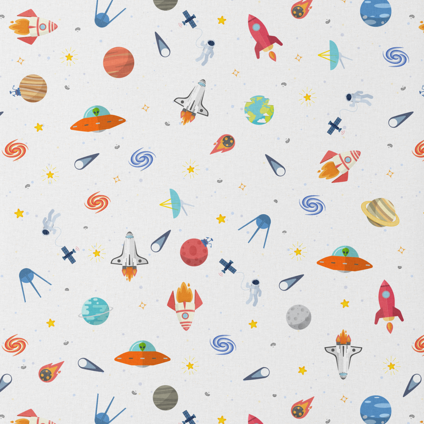 Juego de Sábanas Cama Espacial